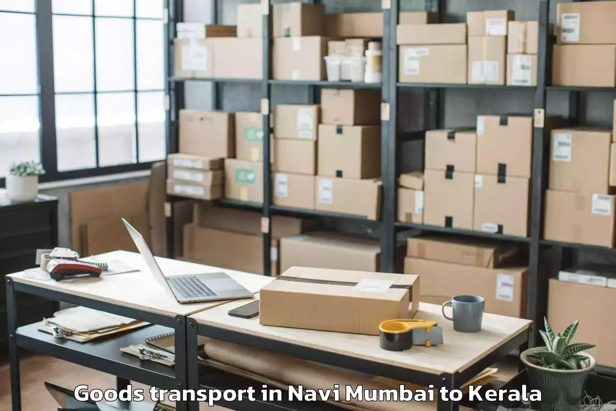 Top Navi Mumbai to Edavanna Goods Transport Available